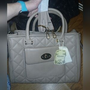 NWT Alyssa Vegan Leather Convertible Crossbody Shoulder Bag w/ detachable strap